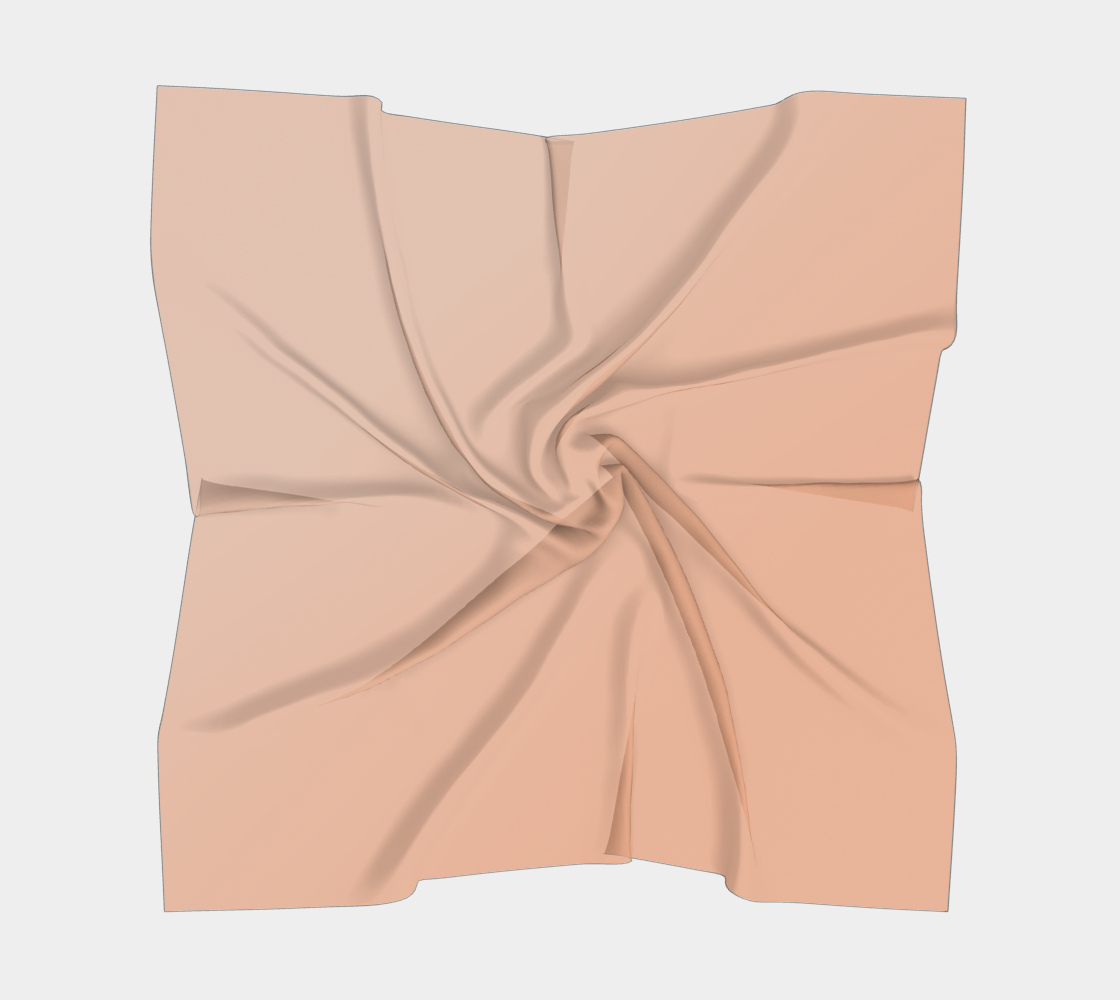 Ombré Apricot Square Silk Scarf