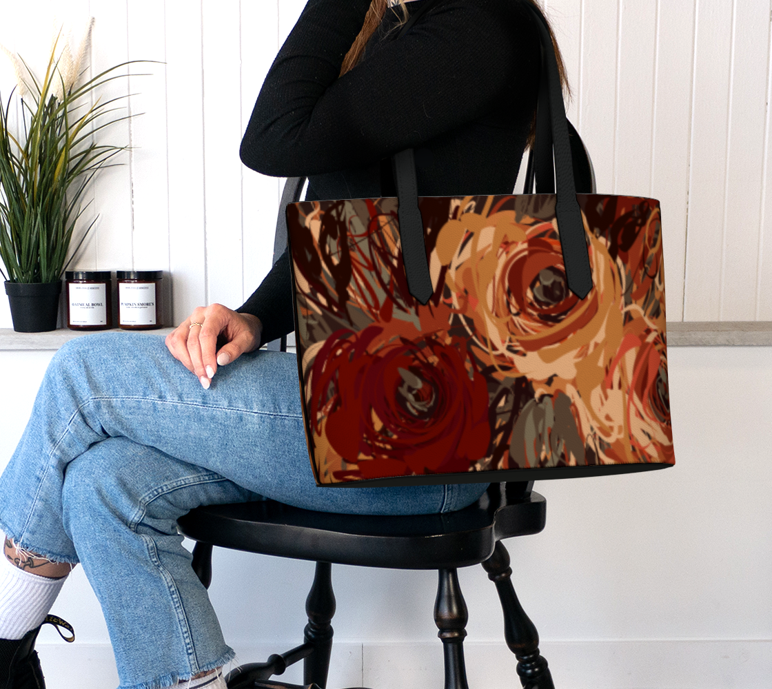 Artisan Auburn Vegan Leather Tote Bag