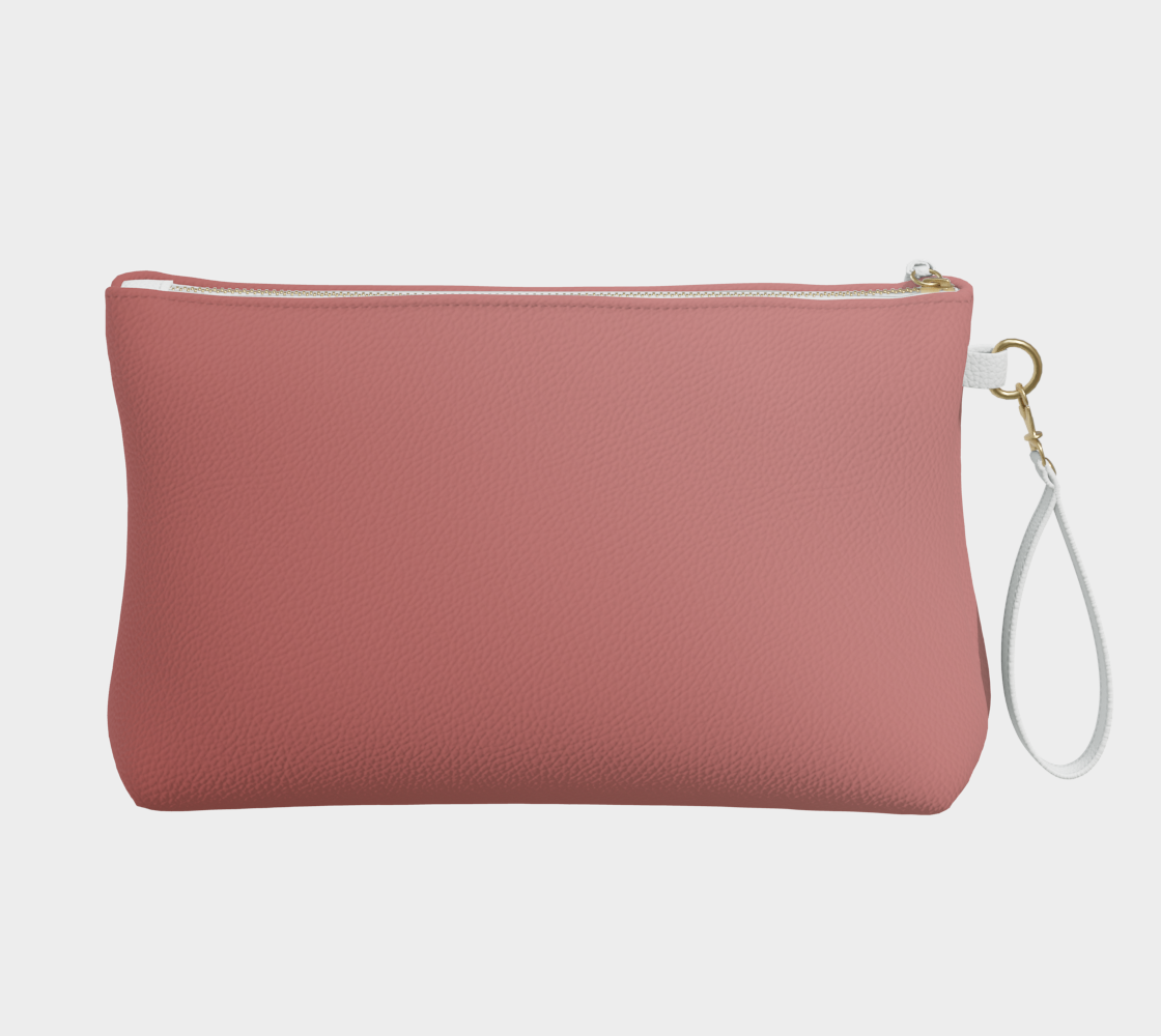 Ombré Rose Vegan Leather Clutch