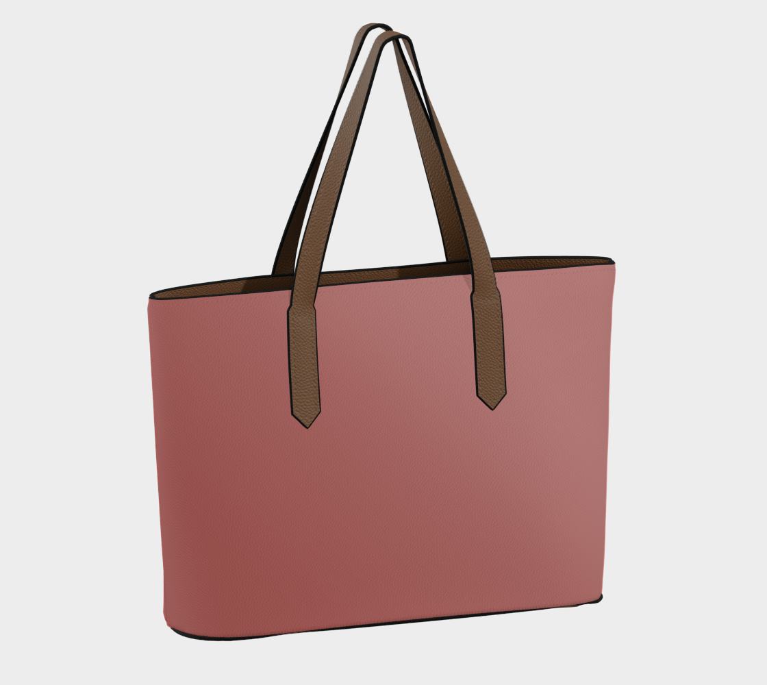 Ombré Rose Vegan Leather Tote Bag