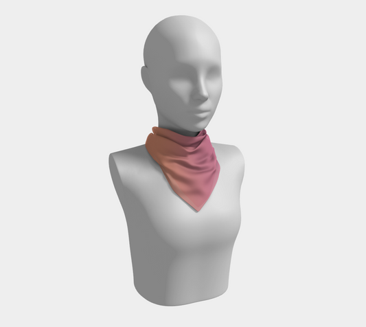 Ombré Sunset Square Silk Scarf