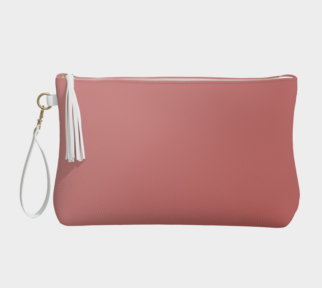 Ombré Rose Vegan Leather Clutch