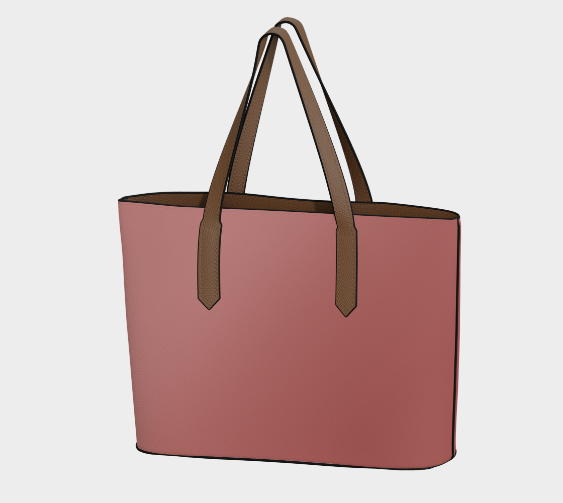 Ombré Rose Vegan Leather Tote Bag