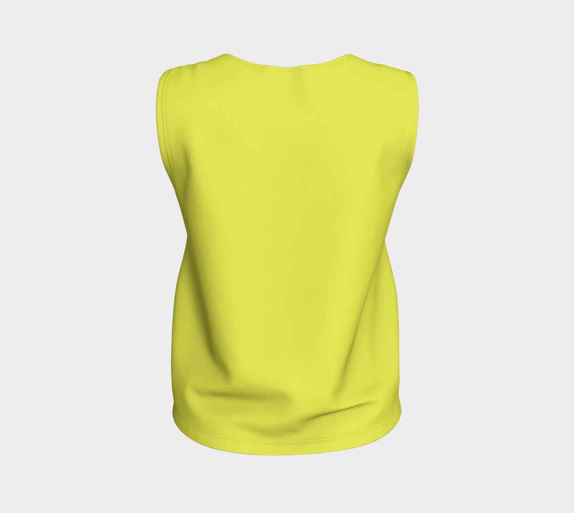 Back view of the Adelaide Collection Loose Tank Top in Lively Green, demonstrating the flattering and comfortable design with a relaxed fit perfect for casual wear.