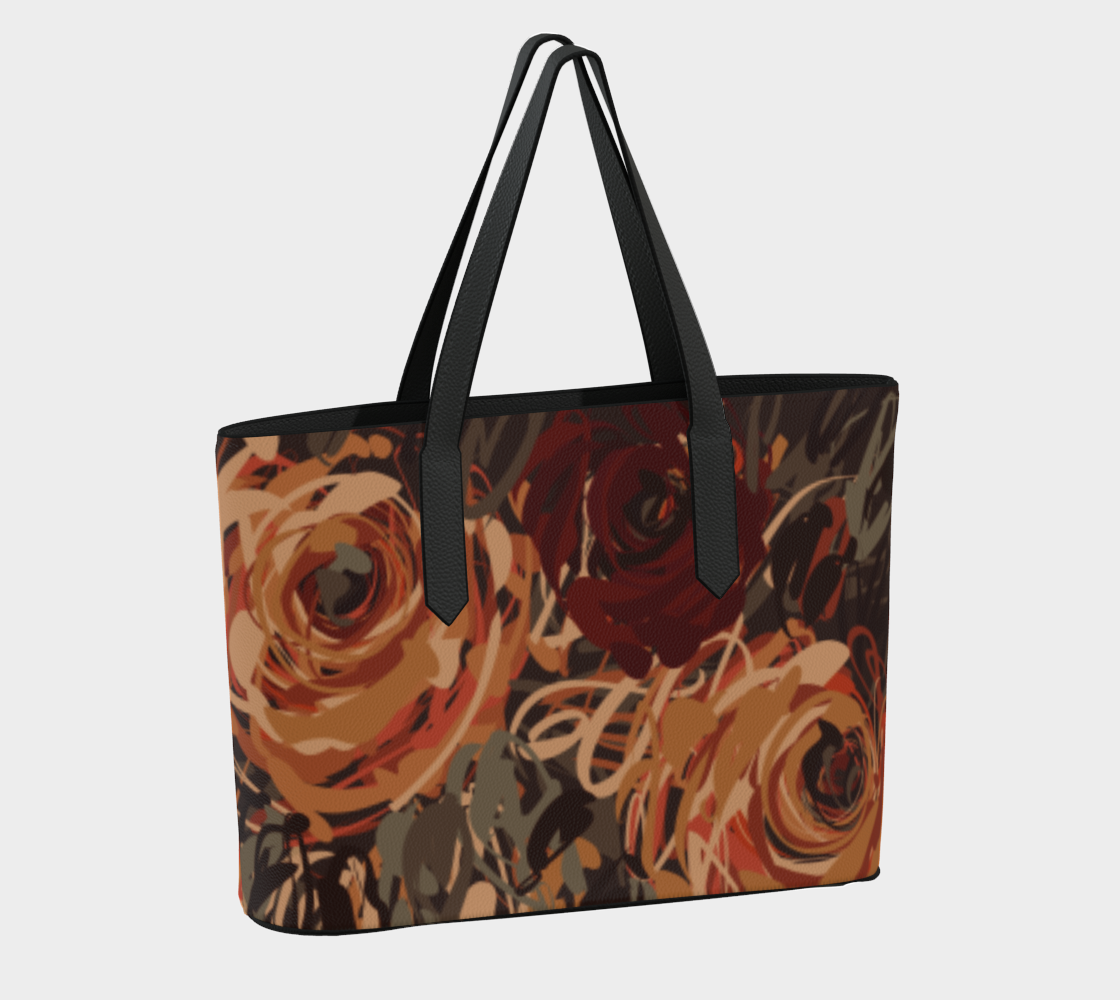 Artisan Auburn Vegan Leather Tote Bag