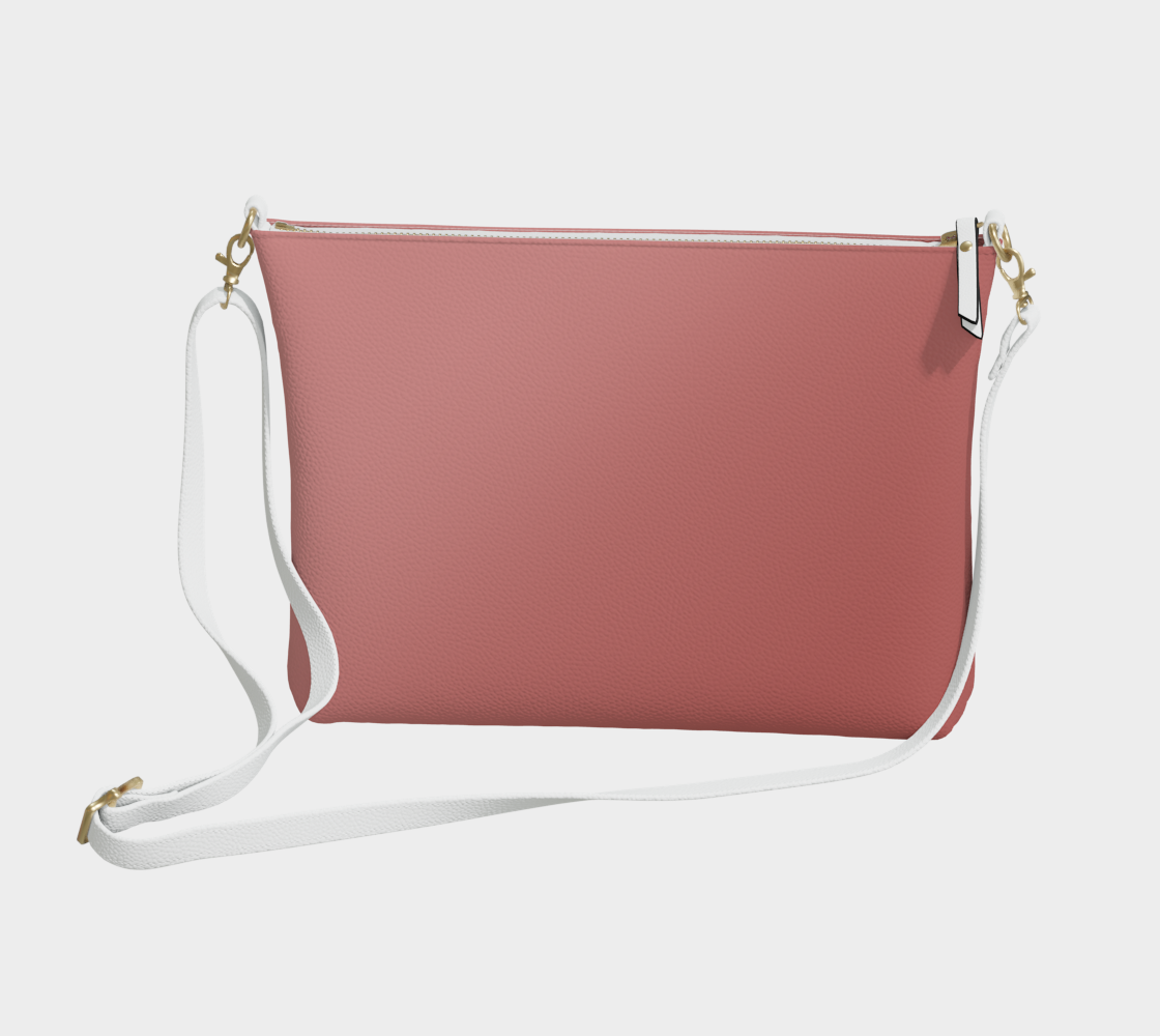Ombré Rose Vegan Leather Crossbody Purse