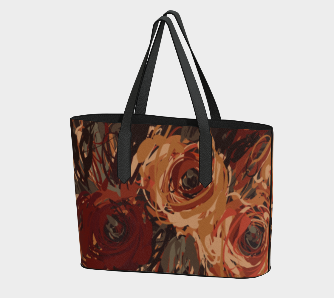 Artisan Auburn Vegan Leather Tote Bag