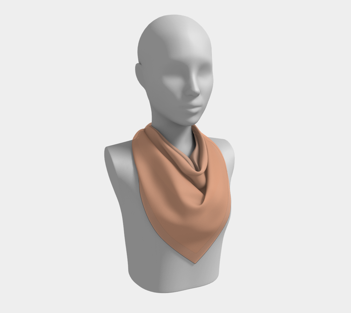 Ombré Apricot Square Silk Scarf