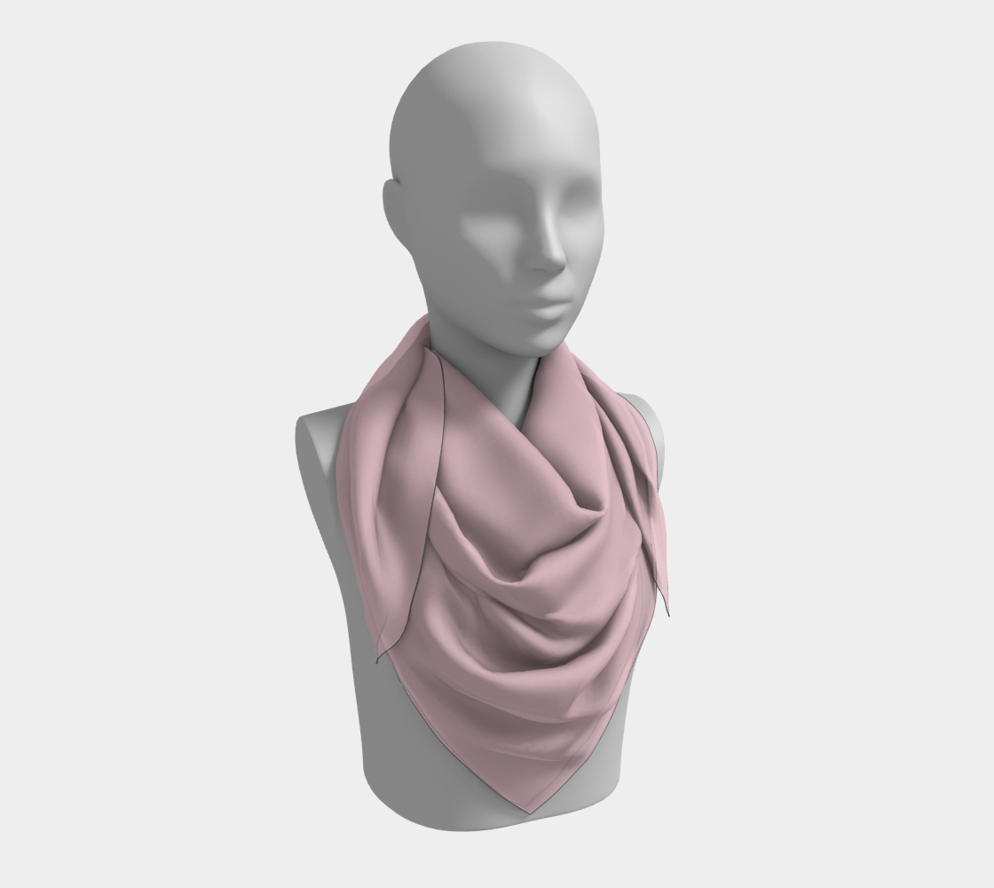 Queen of Petals Blush Wine Square Scarf, 36 by 36 inch size, pale blush wine silk texture