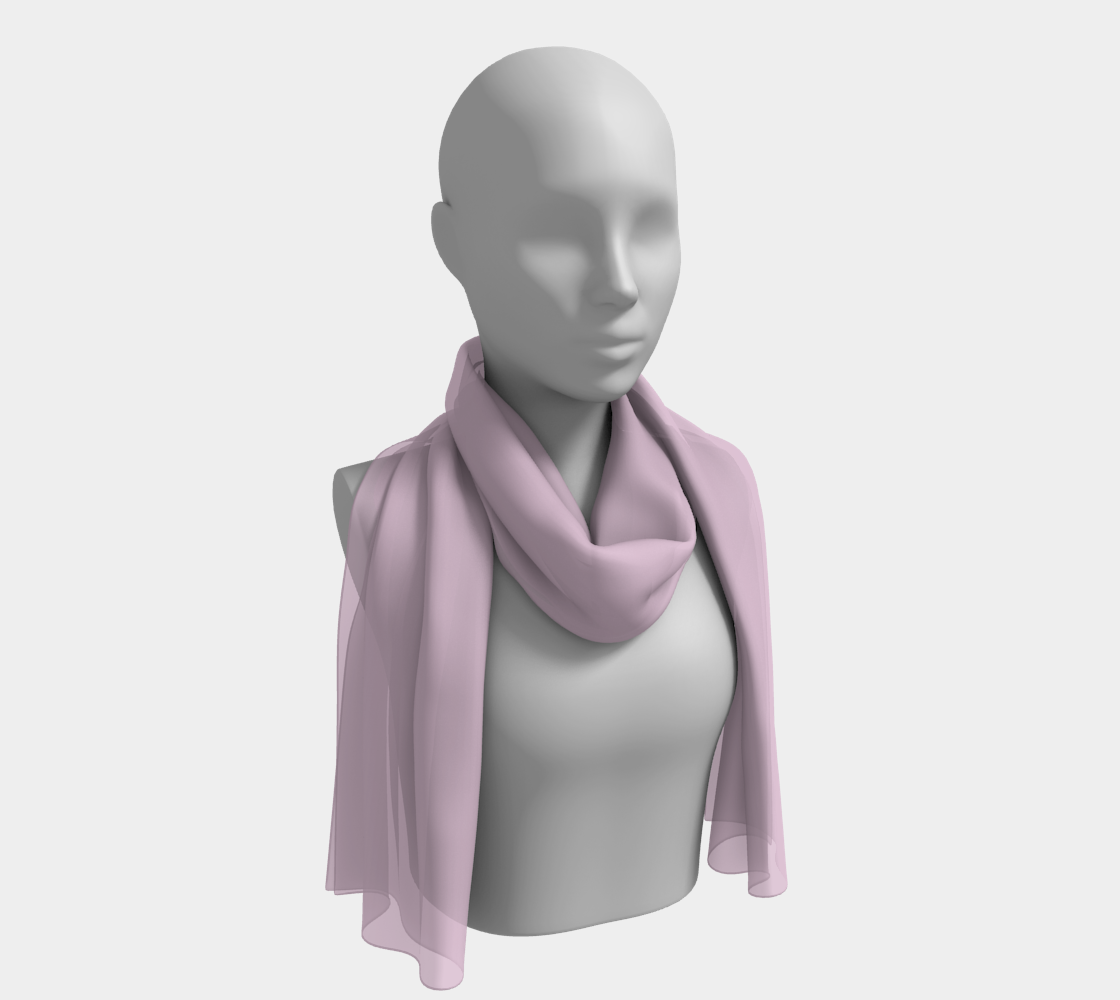 Queen of Petals The Alchemist rose plum long silk scarf, draped as shoulder throw, natural dye color