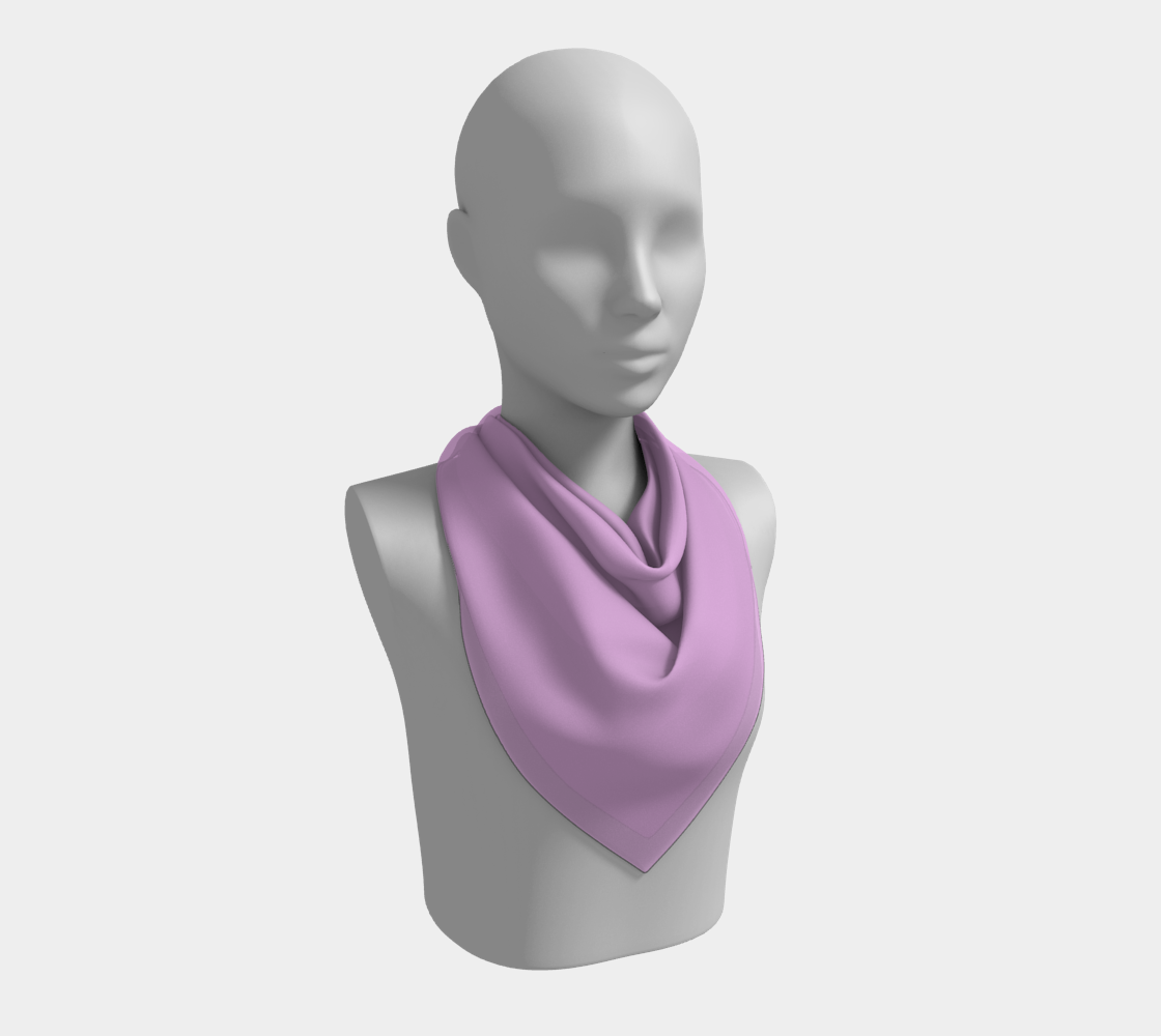 Queen of Petals The Gallery Light Orchid Square Silk Scarf, 26" × 26" classic size ideal for most styling options