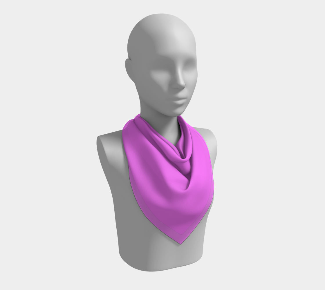 Queen of Petals The Studio Fuchsia Silk Scarf, 26" × 26" classic size, versatile styling