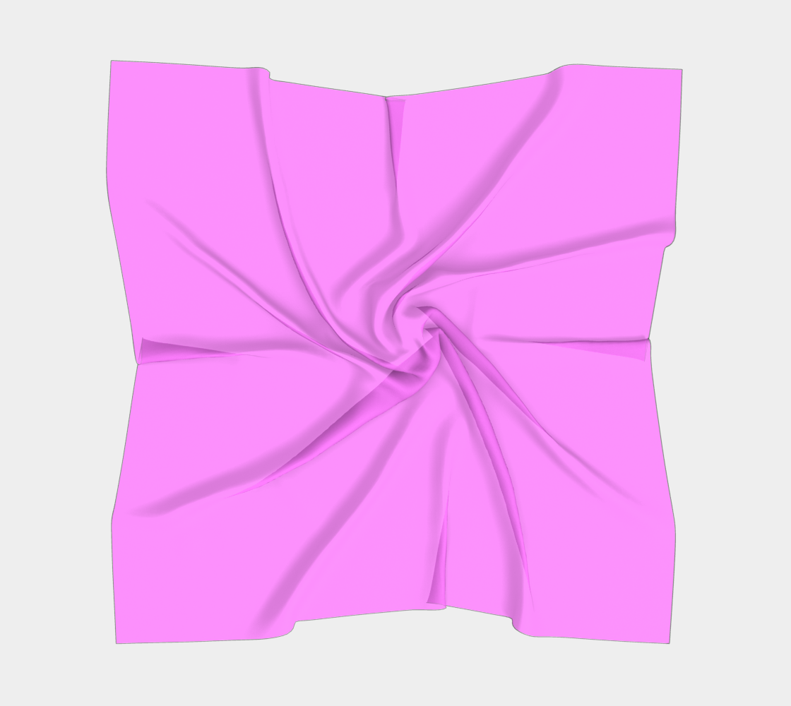 Queen of Petals The Studio Fuchsia Silk Scarf, full view flat lay, 8mm silk habotai