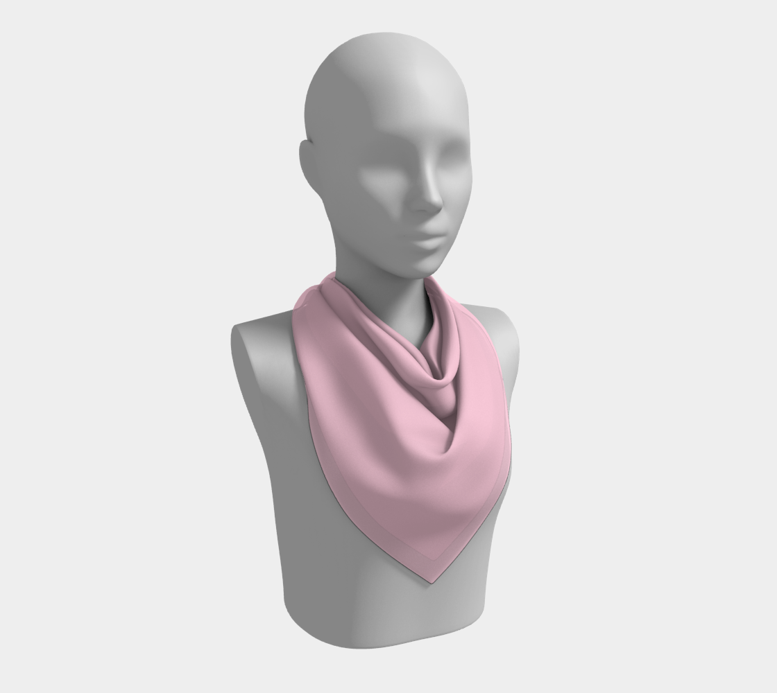 Queen of Petals The Tender Petal Rose Square Silk Scarf, 26" × 26" classic size, rose charmeuse silk